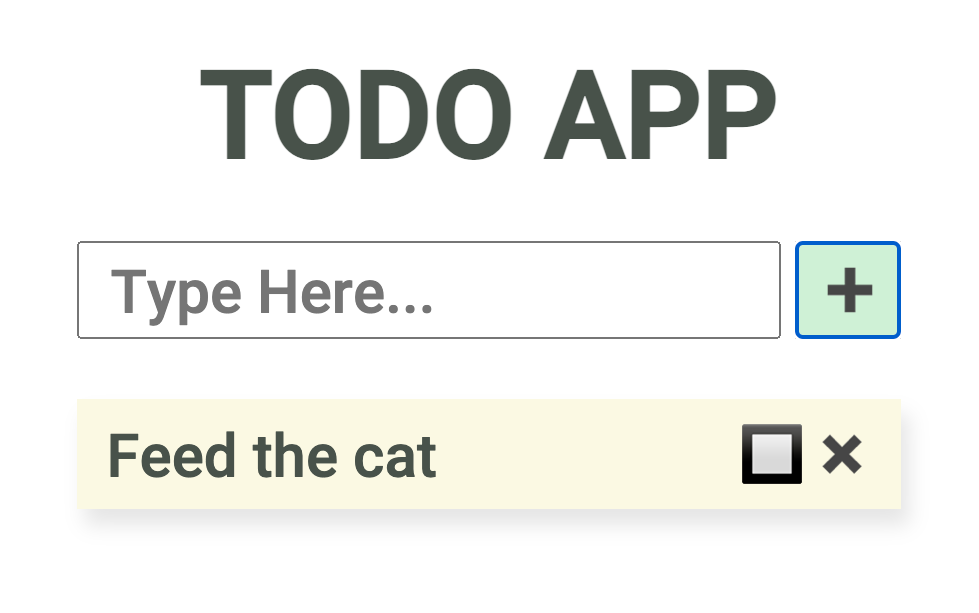 todo app screenshot